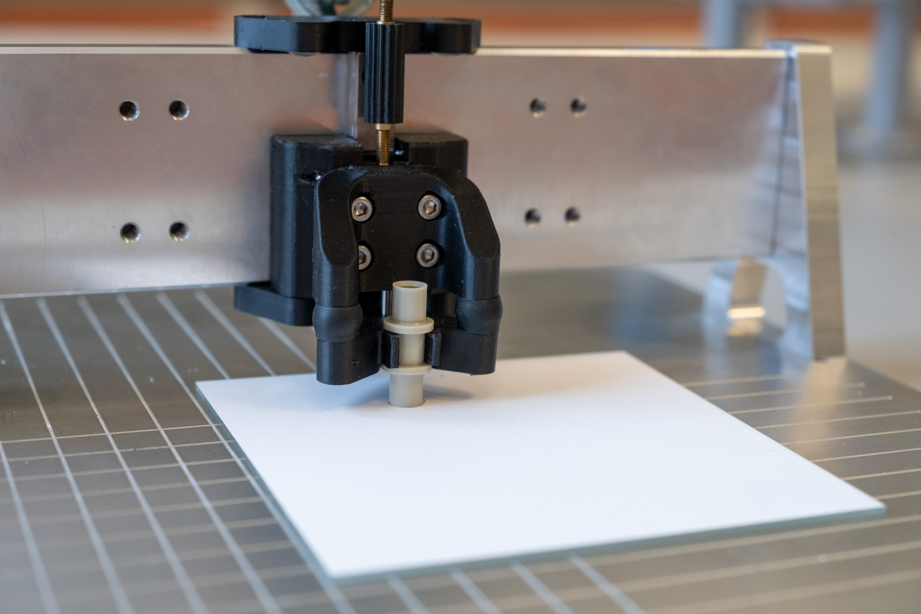 Piercing the adsorbent layer